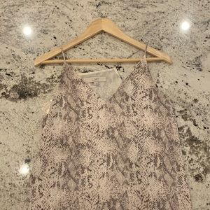 Snake Print Strappy Cami